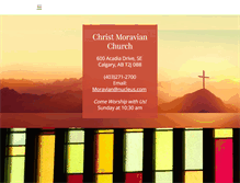 Tablet Screenshot of christmoravian.com